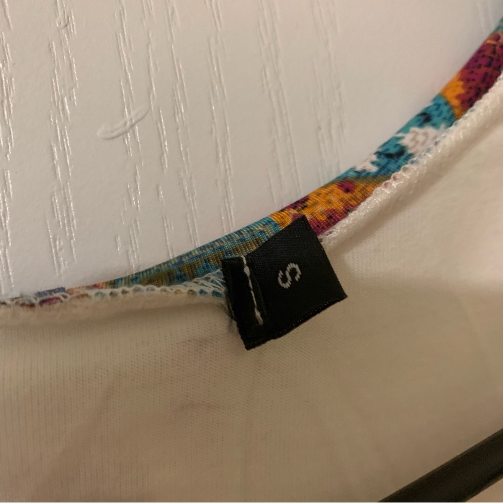 Cream Patchwork Patterned Cardigan - image 3